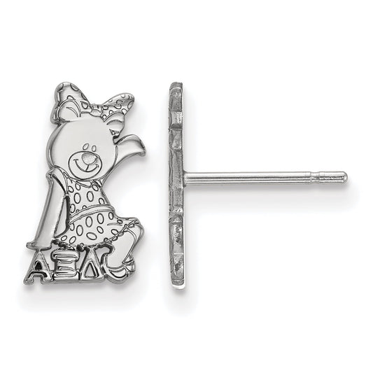 Sterling Silver LogoArt Official Licensed Greek Sororities Alpha Xi Delta (???) XS Post Earrings