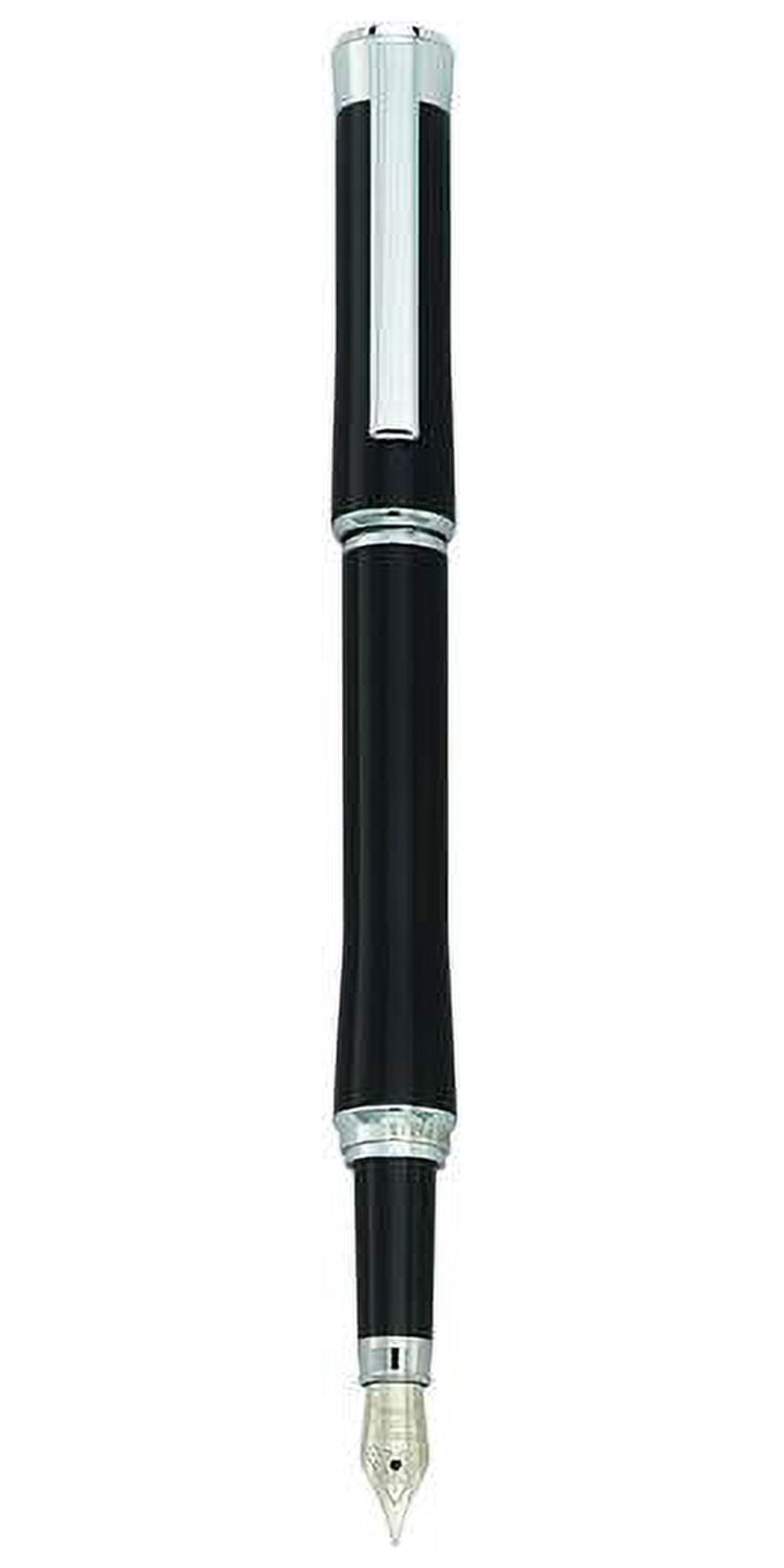 Charles Hubert Polished Black and Silver-tone Fountain Pen QGM9172