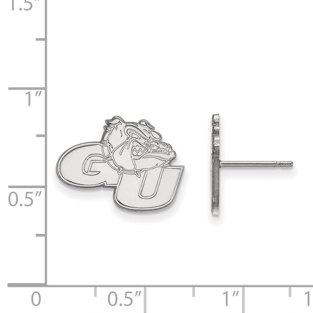 LogoArt Sterling Silver Gonzaga University Small Post Earrings