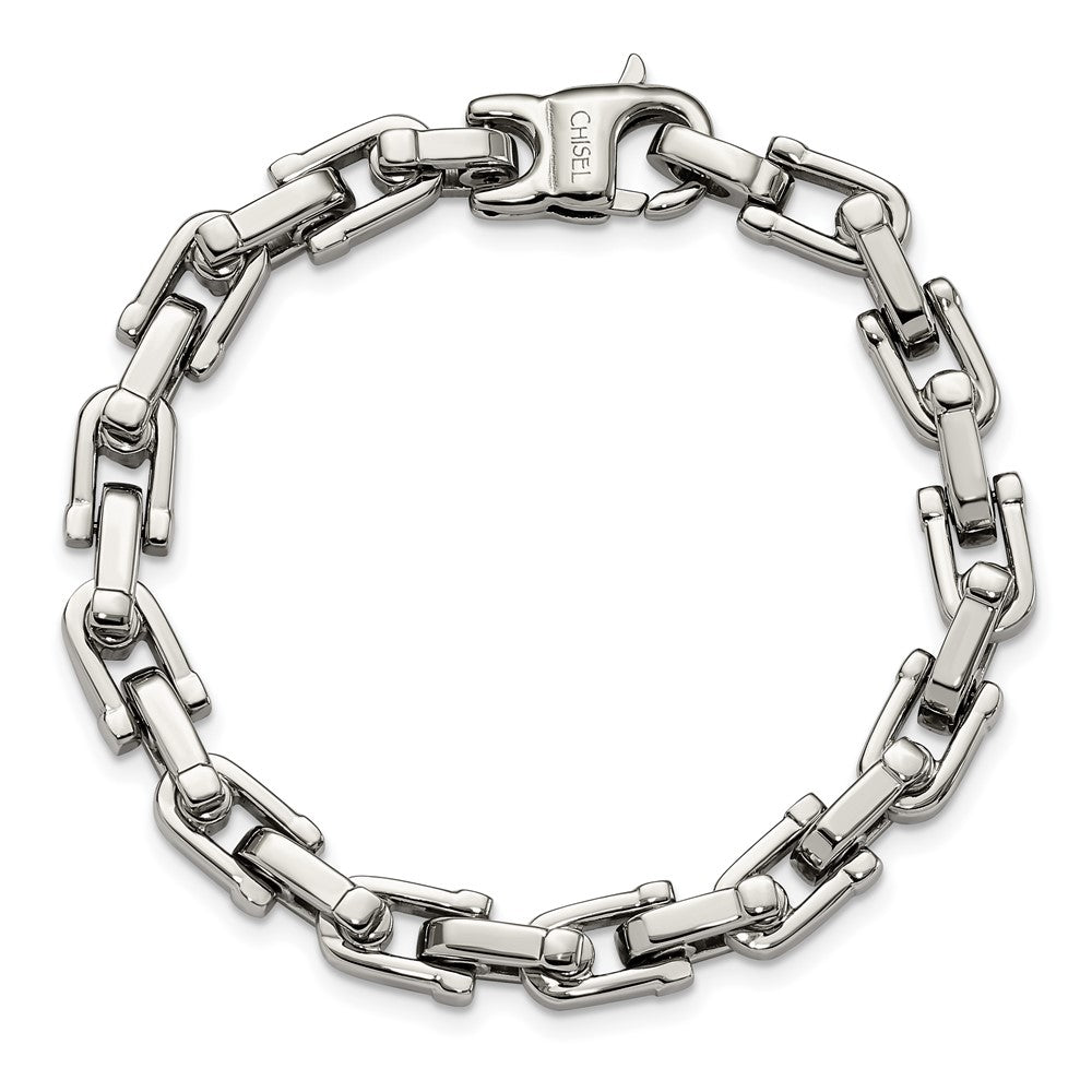 Stainless Steel Polished 8.5in Bracelet 8.5 inches