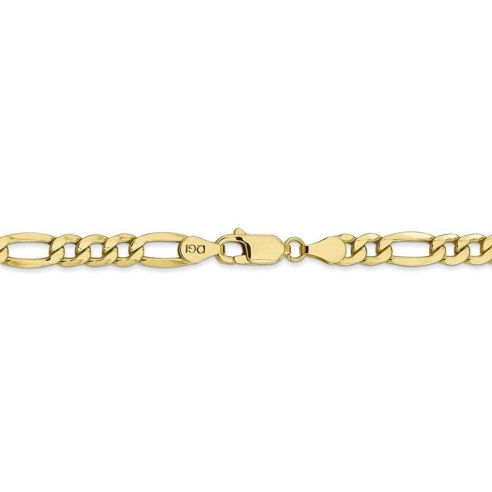 10k 5.35mm Semi-Solid Figaro Chain