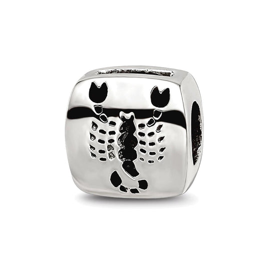 Sterling Silver Reflections Scorpio Zodiac Antiqued Bead
