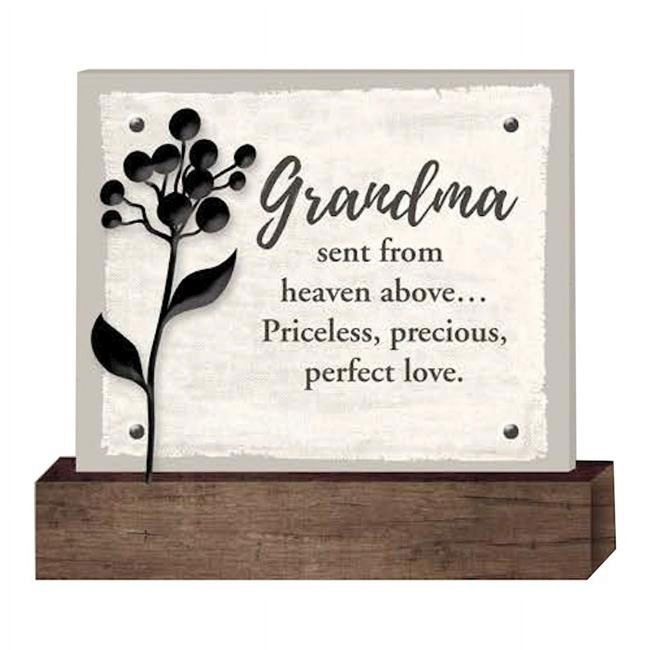 CA Gift 400543 5.5 x 5.12 in. Grandma Wildflower Plaque