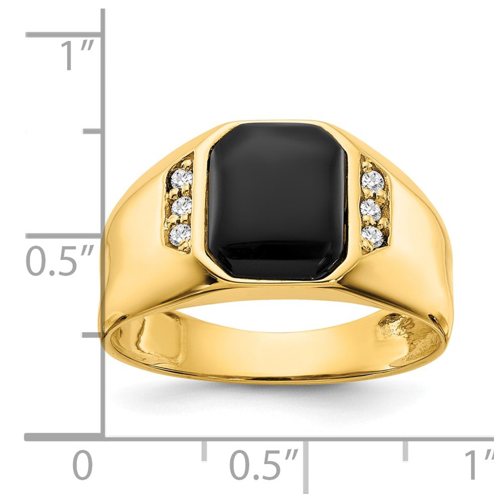10k Yellow Gold AA Diamond Ring