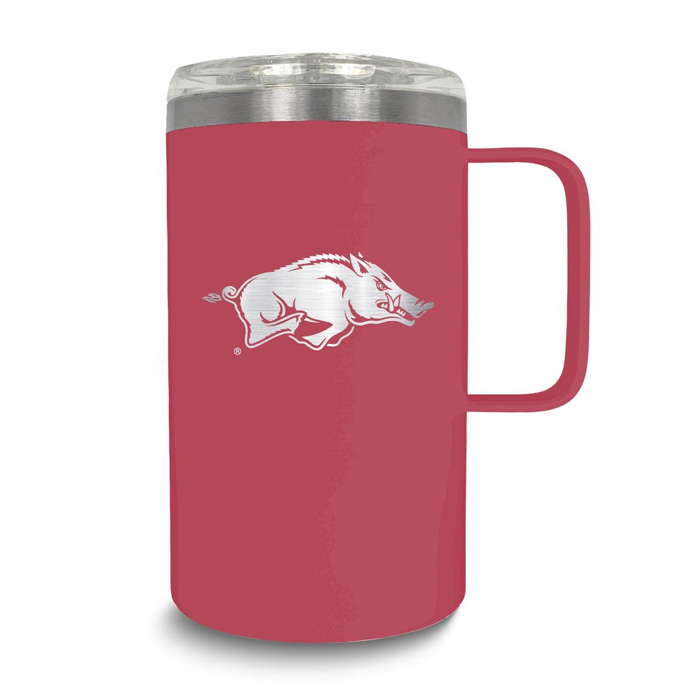 Collegiate University of Arkansas Stainless Steel 18 oz. Hustle Mug with Lid