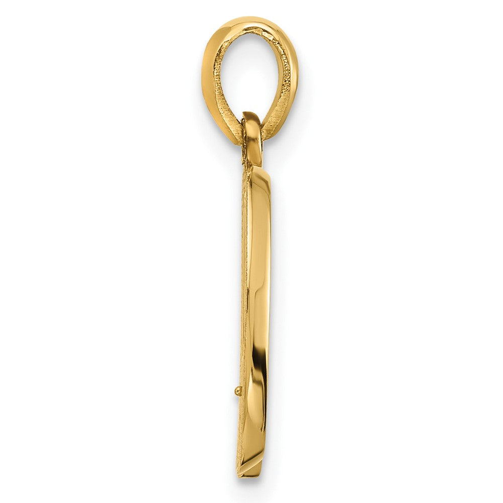 14k Yellow Gold Fancy Letter Q