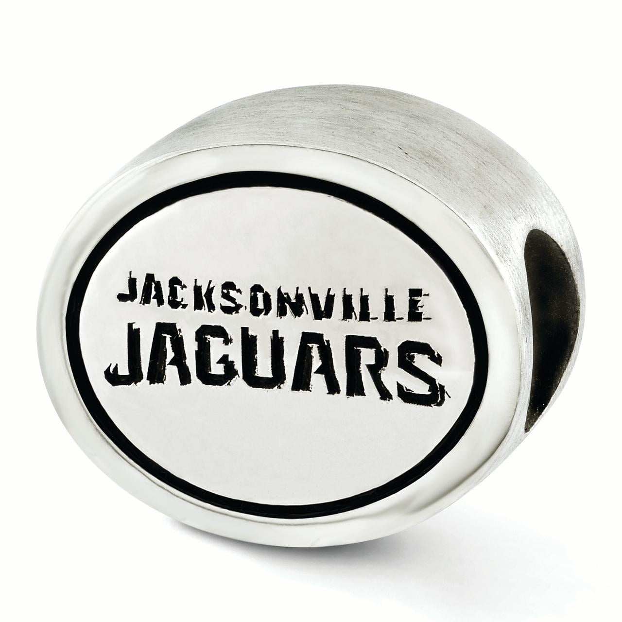 Sterling Silver Antiqued Jacksonville Jaguars NFL Bead