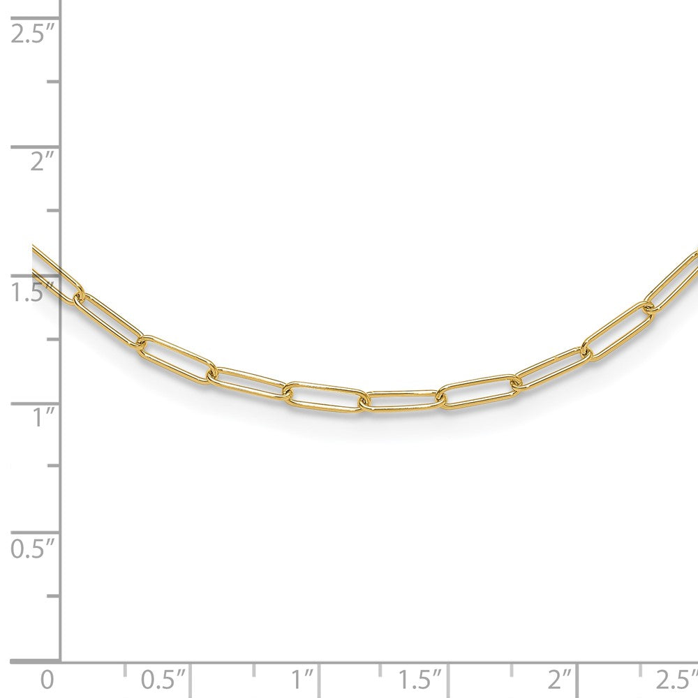 14K Polished Fancy Link Necklace