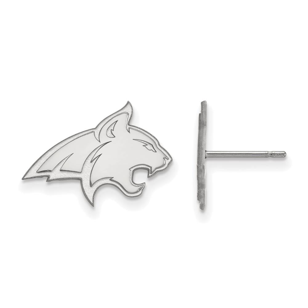 LogoArt Sterling Silver Montana State University Small Post Earrings