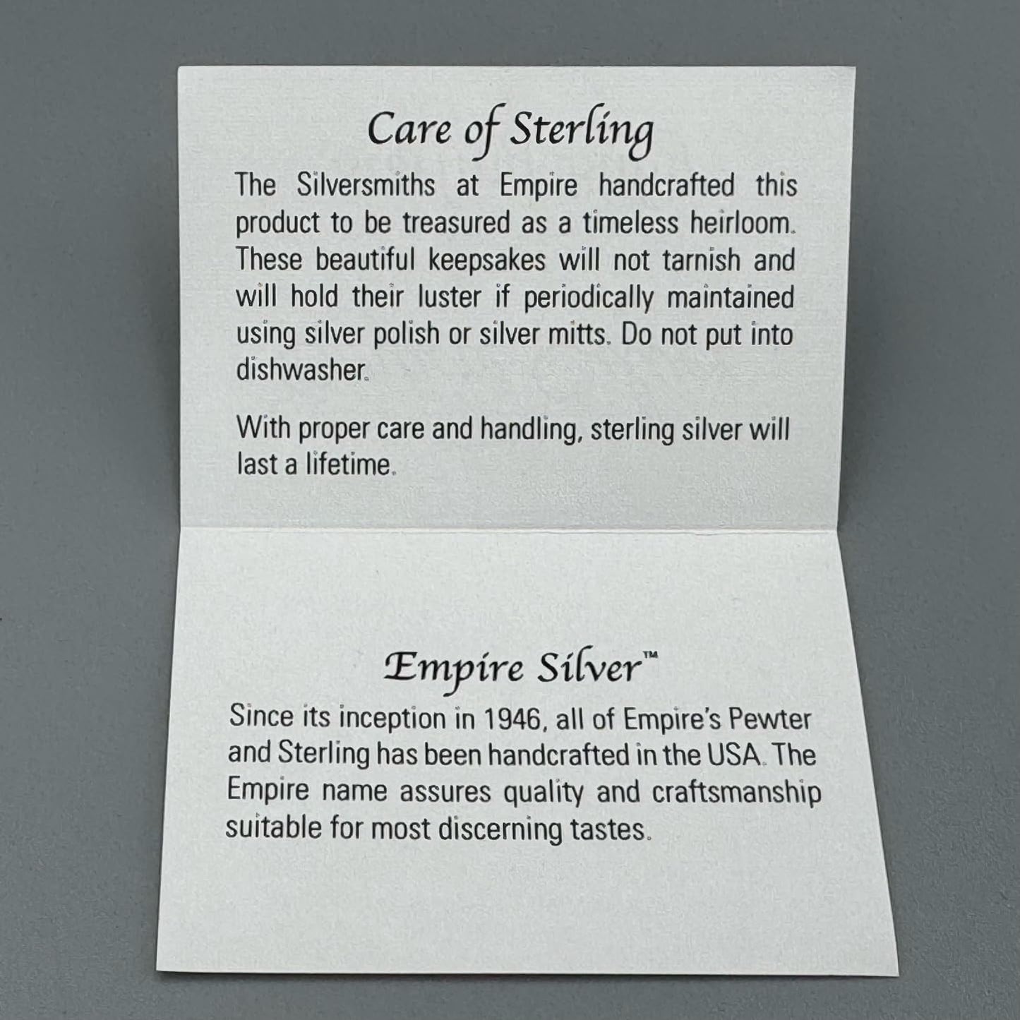 CLASSIC Sterling Silver BABY CUP by Empire Silver