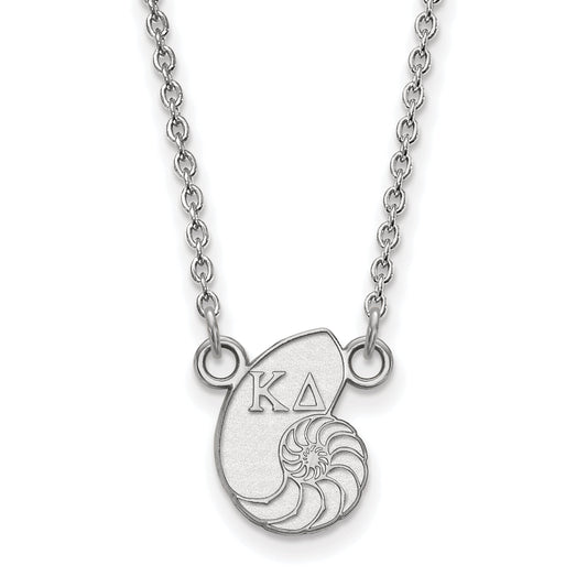 Sterling Silver 18in Official Licensed Greek Sororities Kappa Delta (??) XS Pendant w/ Necklace