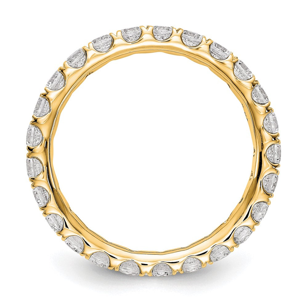 True Origin 14K 1 1/2 carat Lab Grown Diamond VS  D E F  Size 9 Eternity Ring