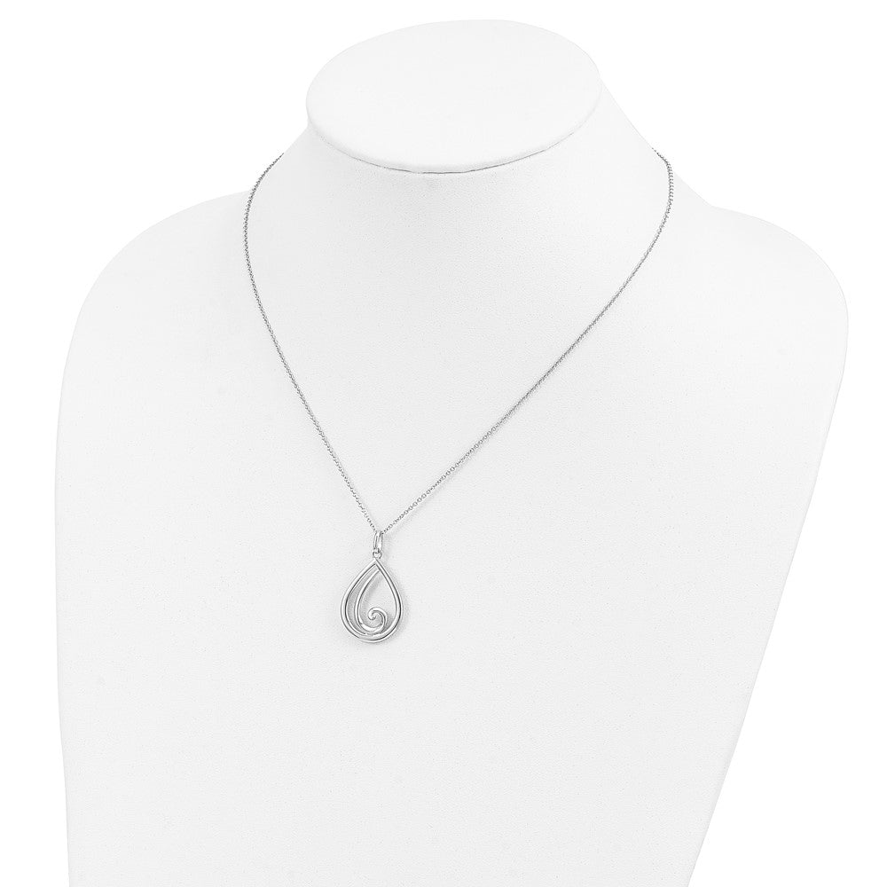 Sentimental Expressions Sterling Silver Rhodium-plated Remember Me Always 18in Necklace 18 Inches