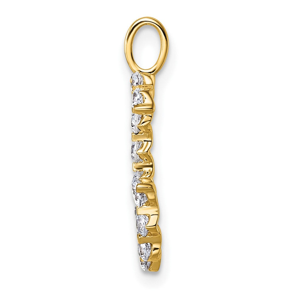 True Origin 14k 1/2 carat Lab Grown Diamond VS DEF Alphabet G Pendant
