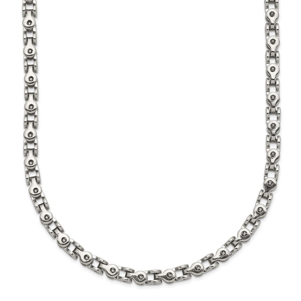 Stainless Steel Polished Fancy Link 20in Chain