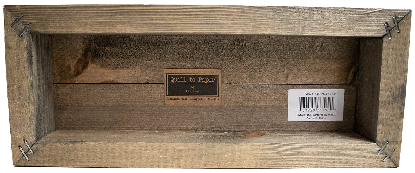 Rustic "Mr & Mrs" Wedding Wooden Boxed Sign (4" X 10" - Plank)