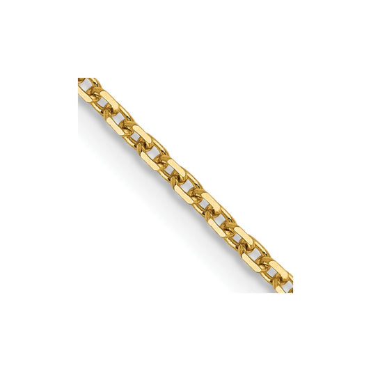 14K 1.25mm D/C Cable Chain