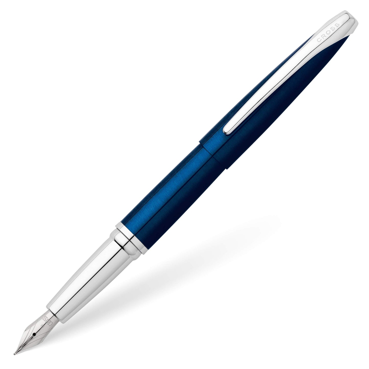 Cross ATX Refillable Fountain Pen, Fine Nib, Includes Premium Gift Box - Translucent Blue