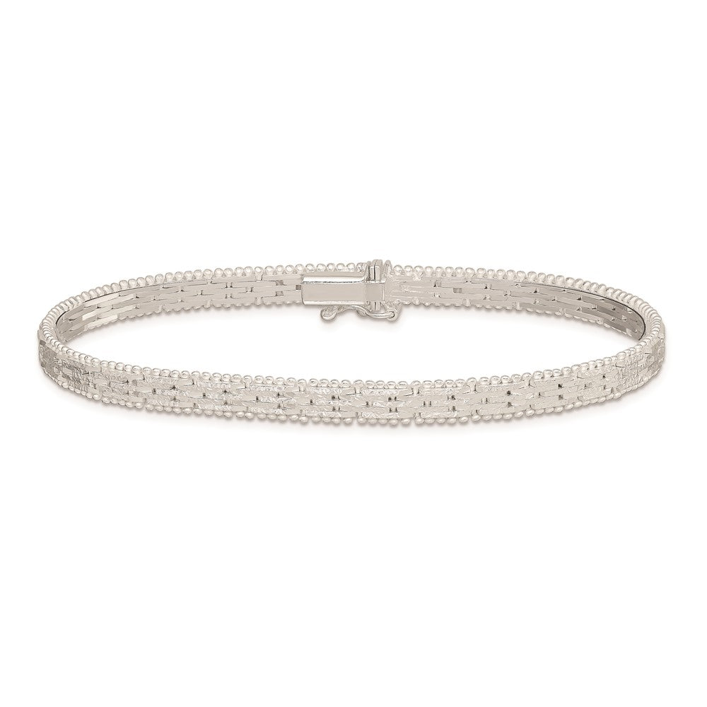Sterling Silver Dolphins Bracelet 7 inches