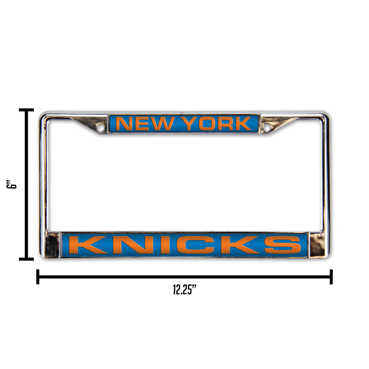 New York Basketball Knick's Chrome Metal Laser Cut License Plate Frame