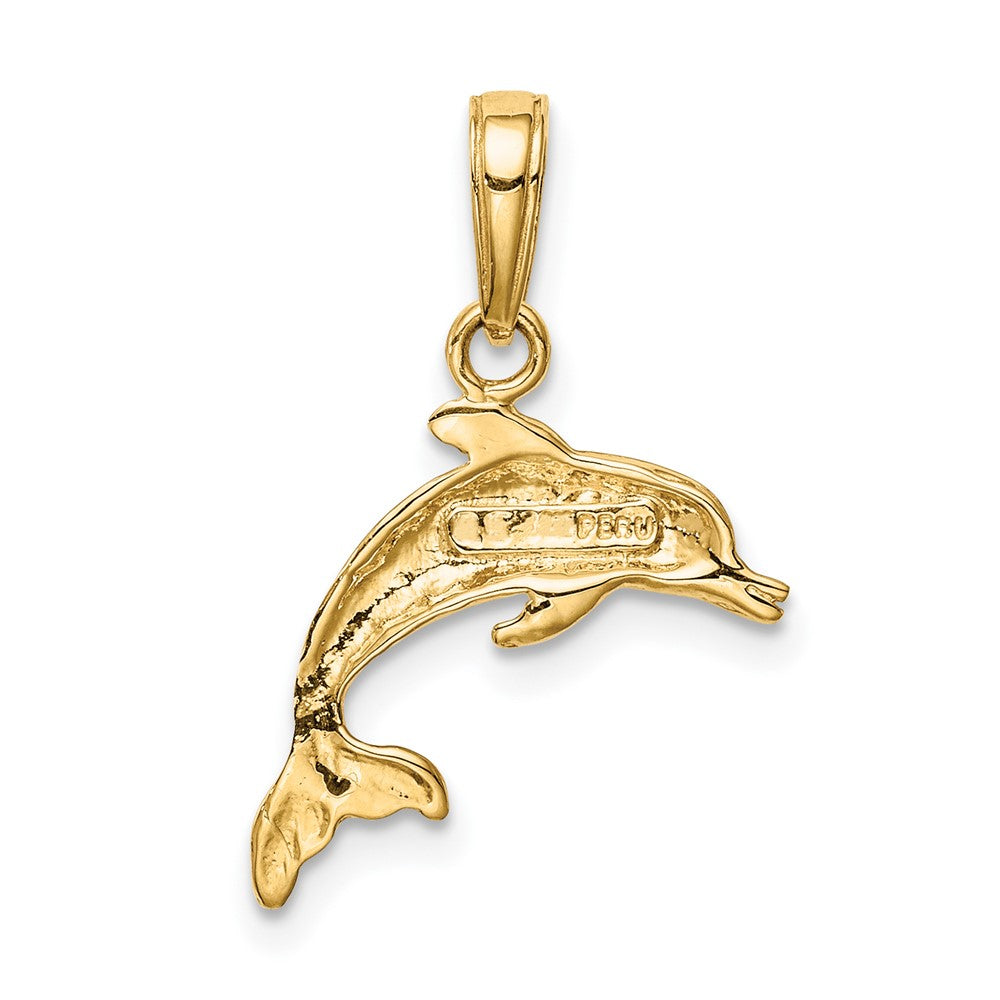 10k Gold Dolphin Pendant