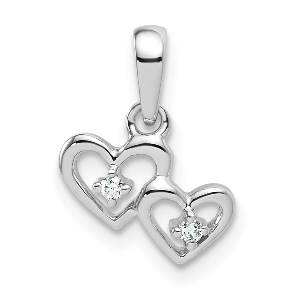 10kw Diamond Heart Pendant
