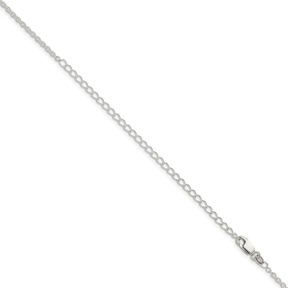 Sterling Silver 1.95mm Cable Chain w/4in ext. 22 Inches