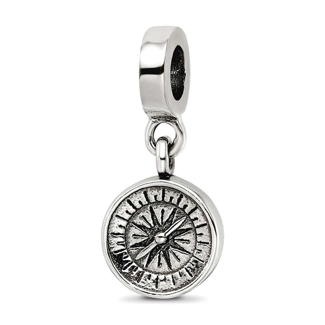 Sterling Silver Reflections Compass Dangle Bead