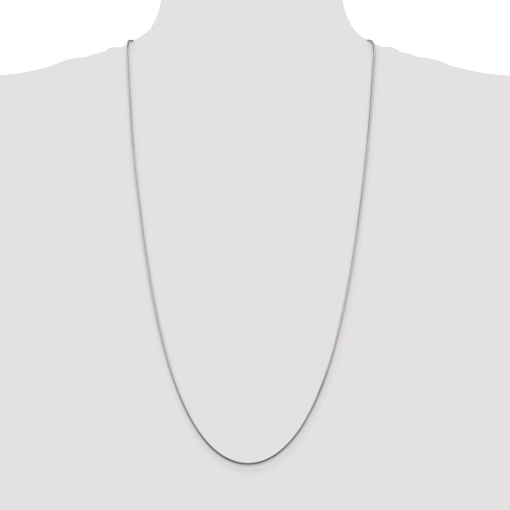 Sterling Silver 1.25mm Snake Chain 30 Inches