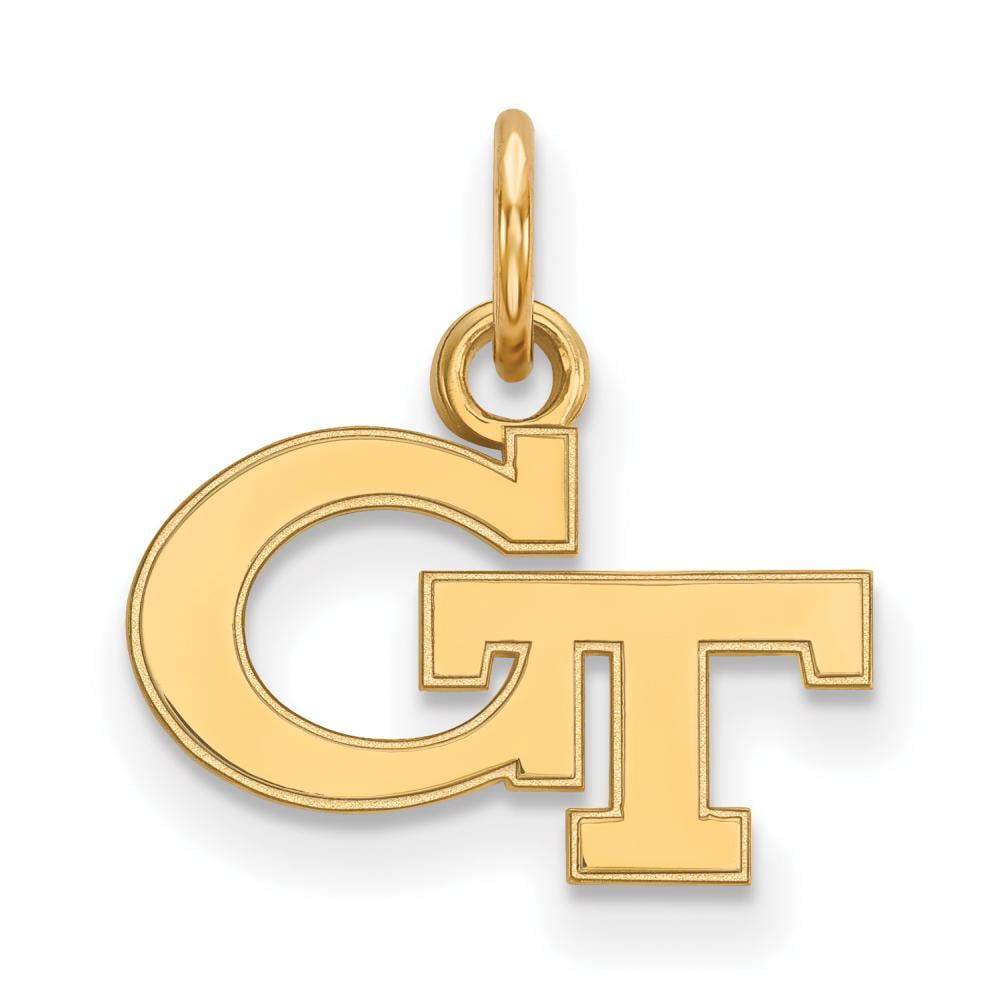 10k Gold LogoArt Georgia Institute of Technology G-T Extra Small Pendant Q1Y001GT