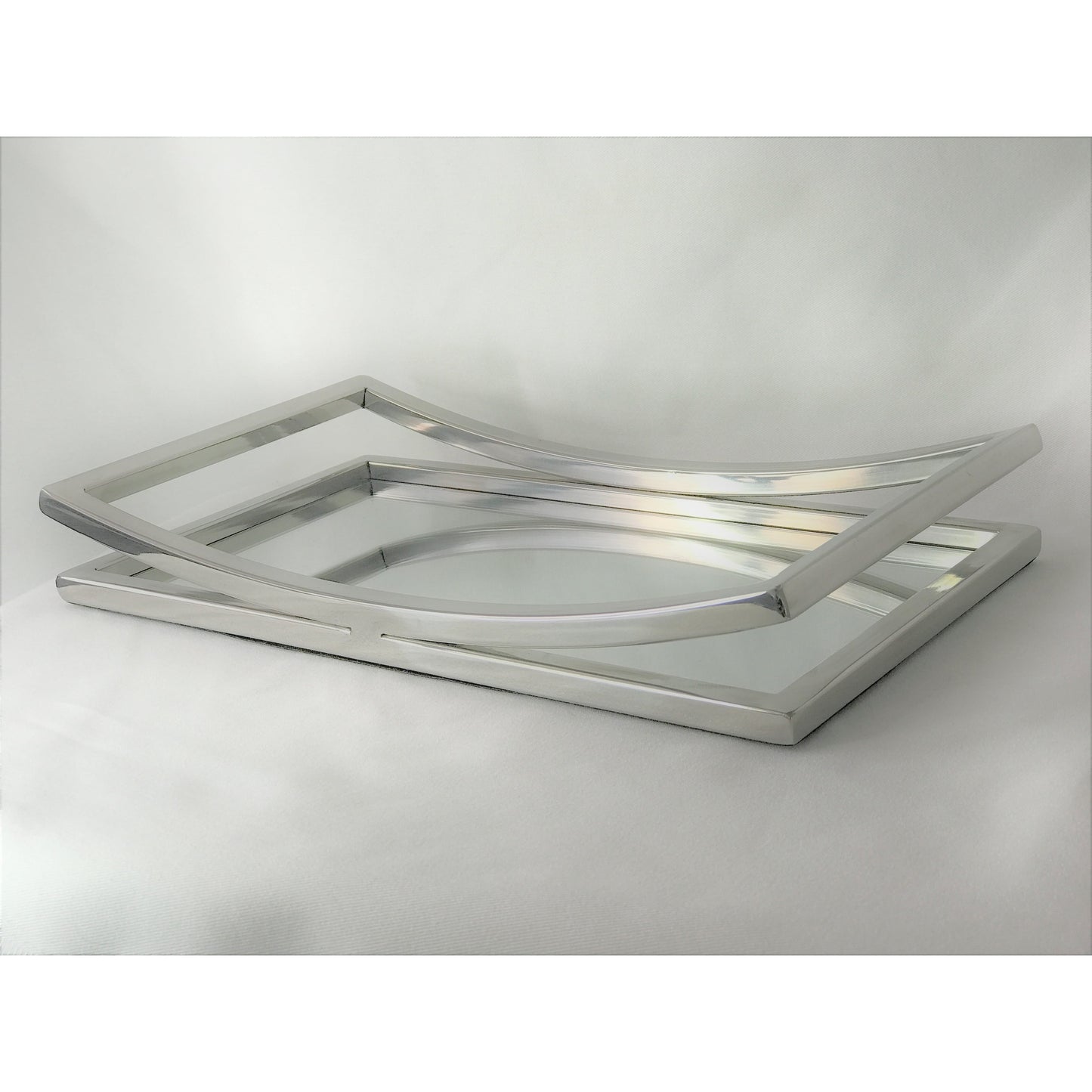 Elegance Mirror decorative or vanity tray 13.75x8" Geometric - N/A