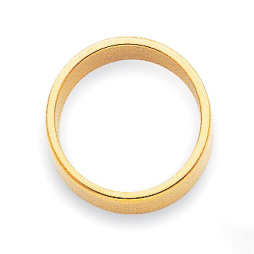 14k Yellow Gold 2mm Lightweight Flat Wedding Band Size 8.5