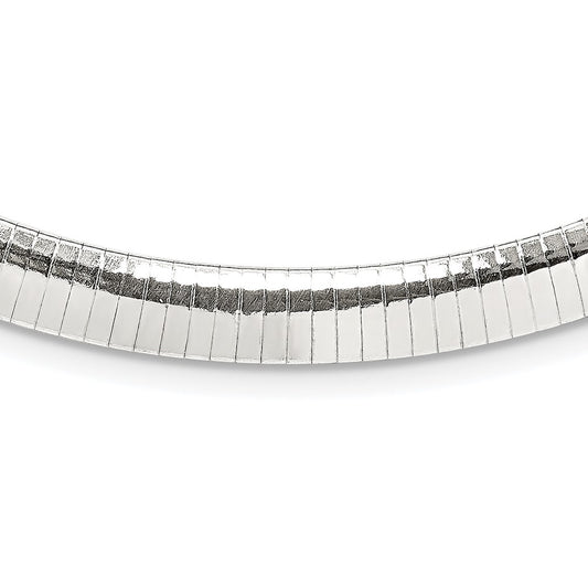 Sterling Silver 8mm Cubetto Necklace 16 Inches