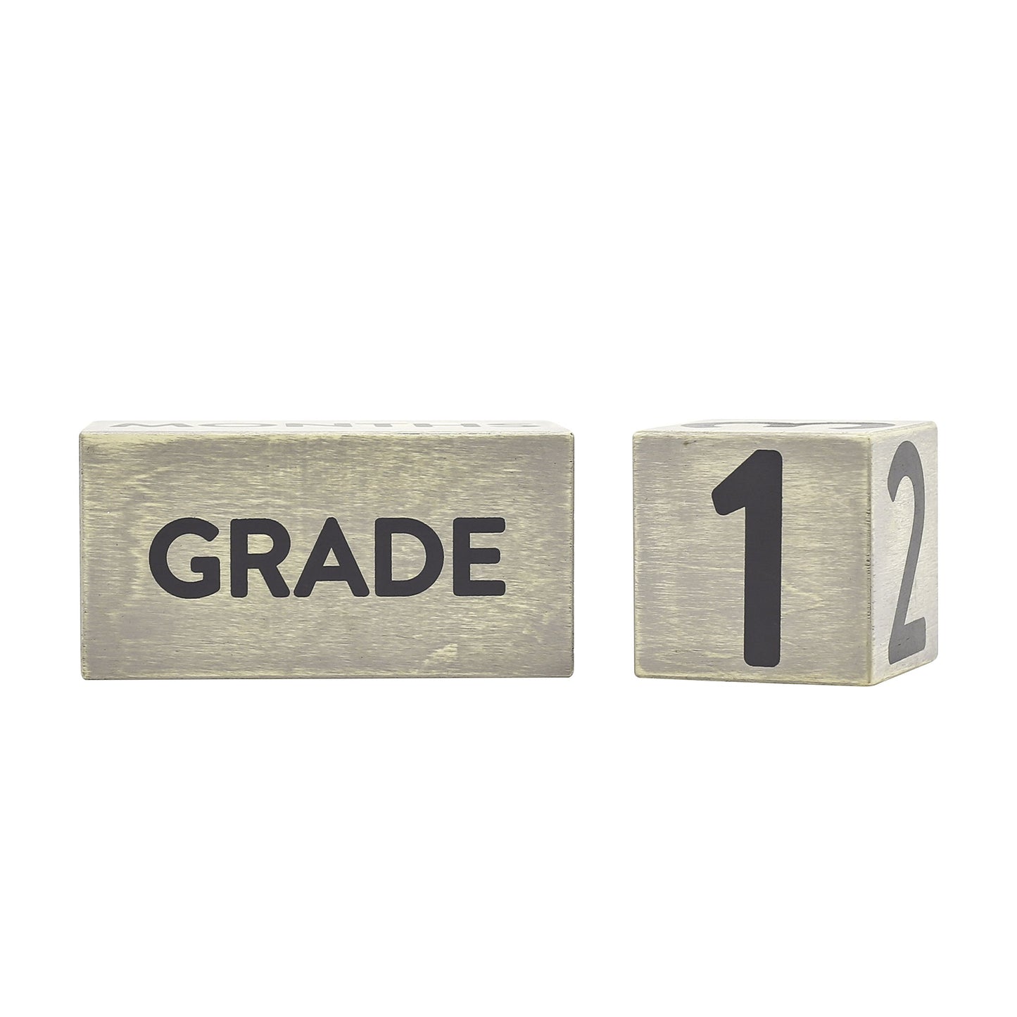 Grey Wooden Age Blocks Photo Props QGM22413