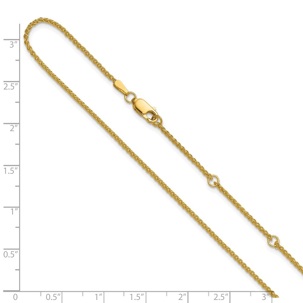 10k 1.5mm Spiga 1in+1in Adjustable Chain
