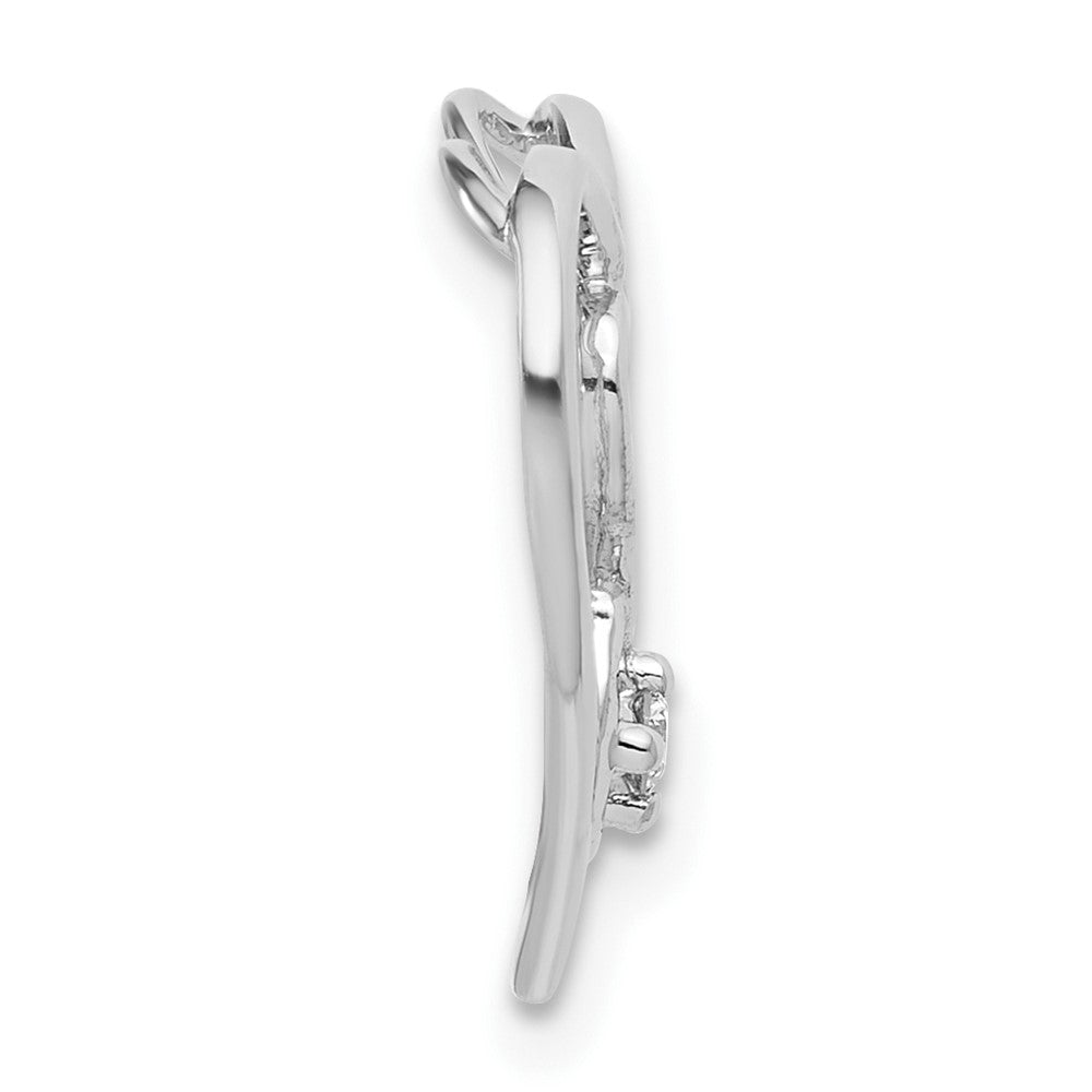 no chain,10K WG Pendant, 1 - .04 RD dia - Dia: A