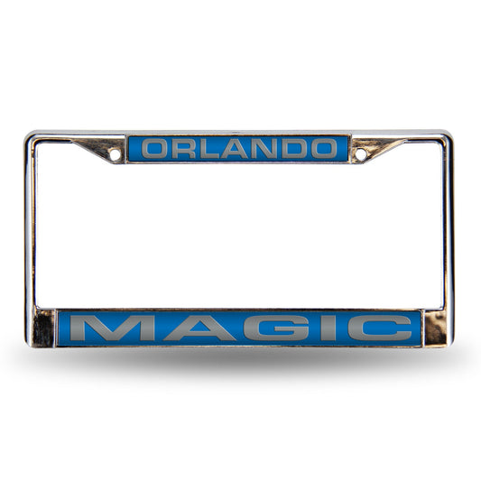 Orlando Basketball Magic Chrome Metal Laser Cut License Plate Frame