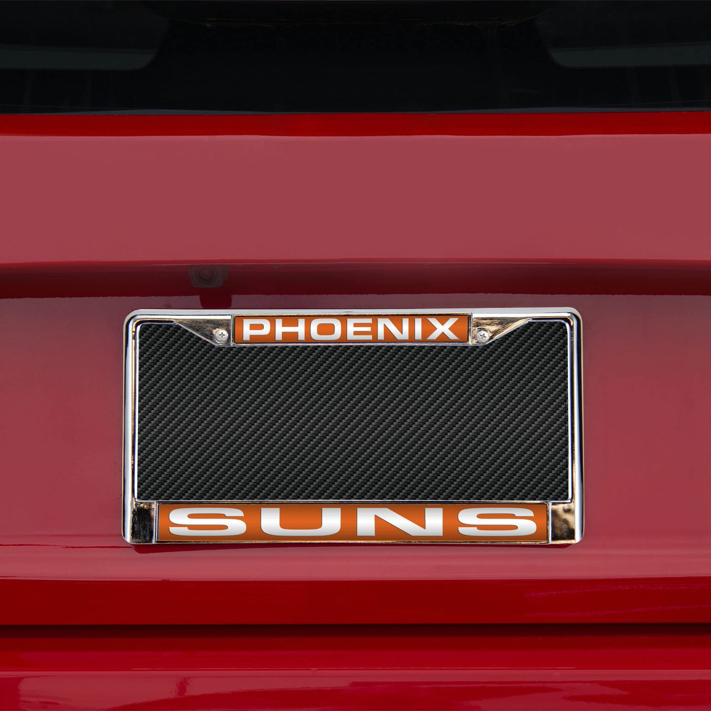 Phoenix Basketball Sun's Chrome Metal Laser Cut License Plate Frame