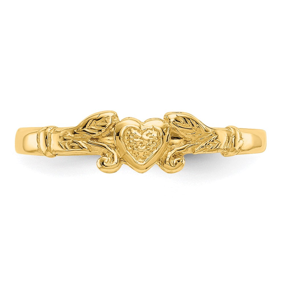 10k Heart Baby Ring Size 1