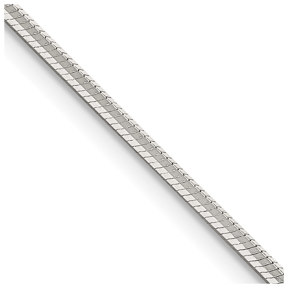 Sterling Silver 1.65mm Octagonal Snake Chain 18 Inches
