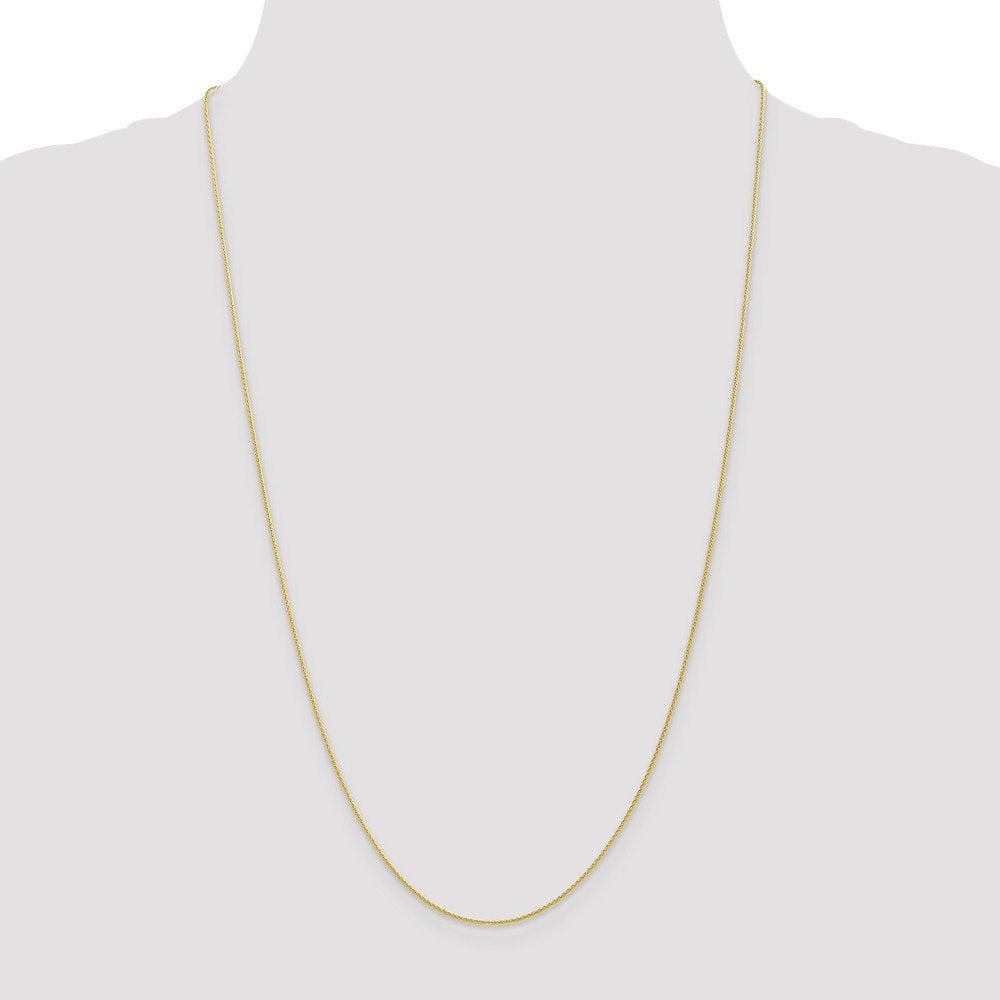 10k 1mm Parisian Wheat Chain Anklet