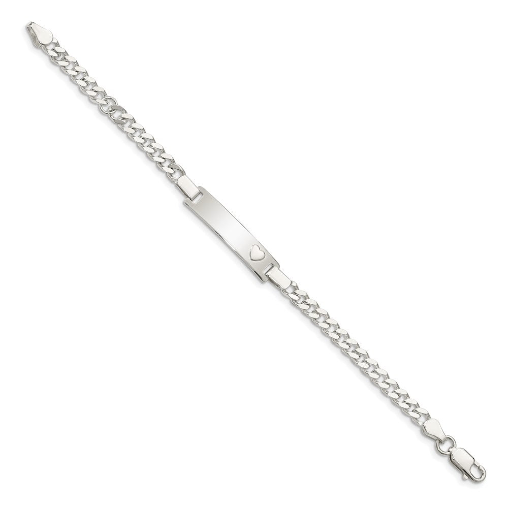 Sterling Silver Baby ID Bracelet 6 inches