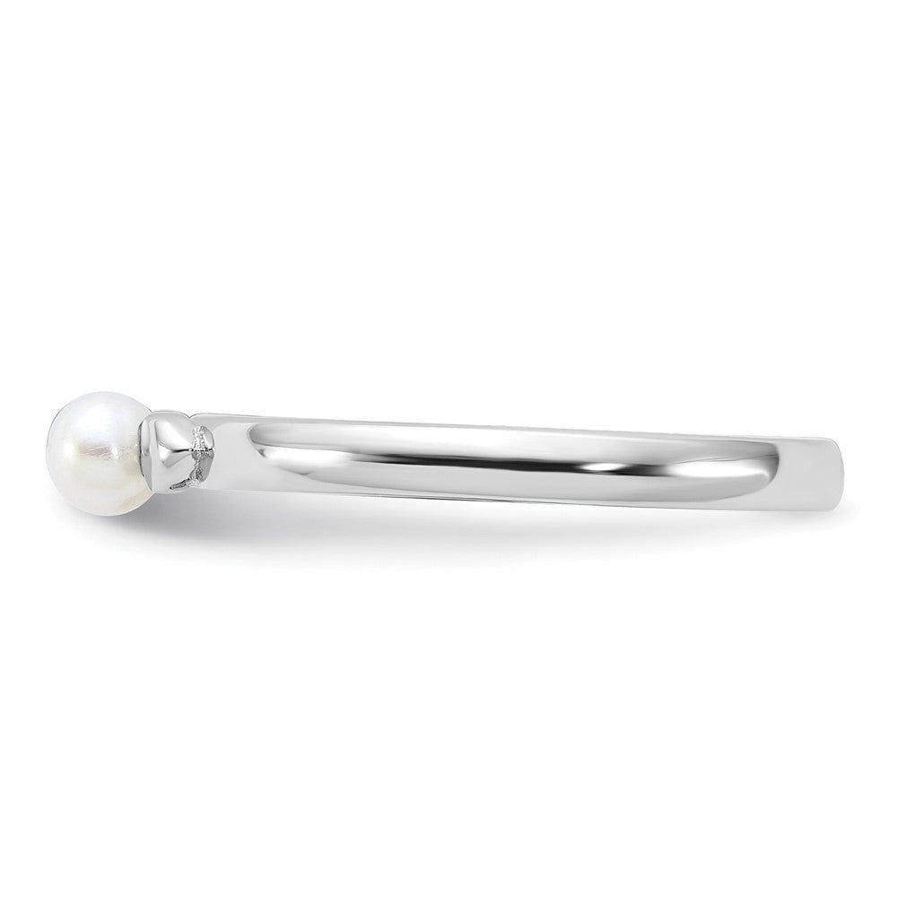 Sterling Silver Stackable Expressions FW Cultured Pearl Ring