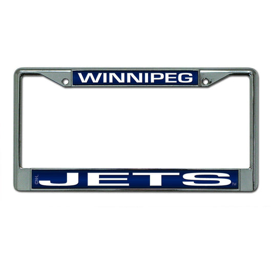 Winnipeg Jets Laser Etched Chrome License Plate Frame