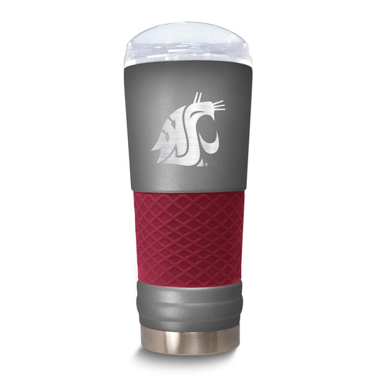 Collegiate Washington State University Stainless Steel Silicone Grip 24 oz. Draft Tumbler with Lid