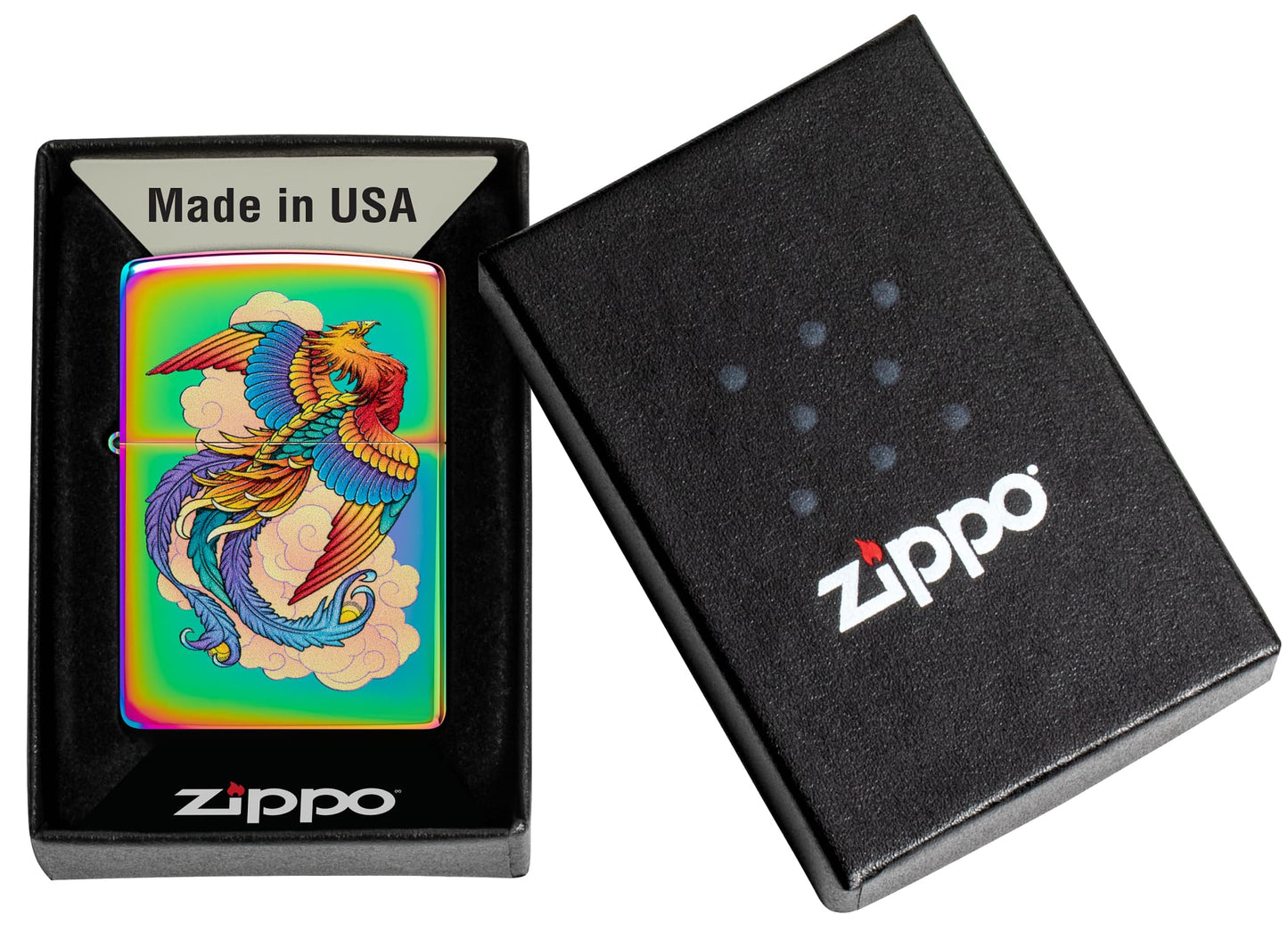 Zippo 48607 Multicolored Phoenix Design Windproof Pocket Lighter