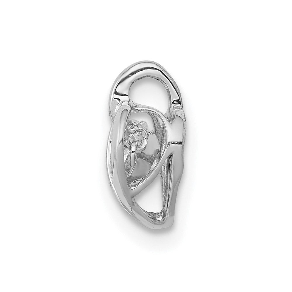 14k White Gold 1/4 carat Lab Grown Diamond VS/SI+ G+ Vibrant Heart Pendant