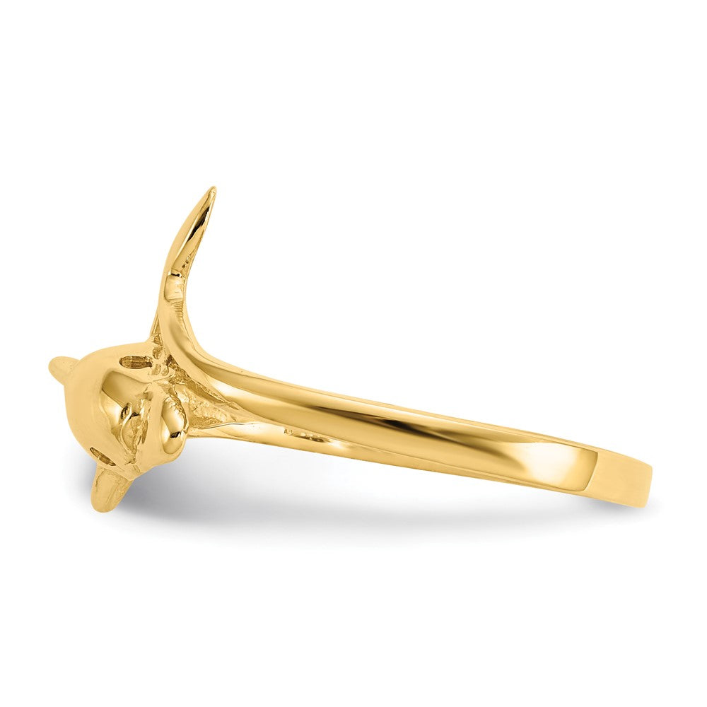 14k Dolphin Ring Size 6