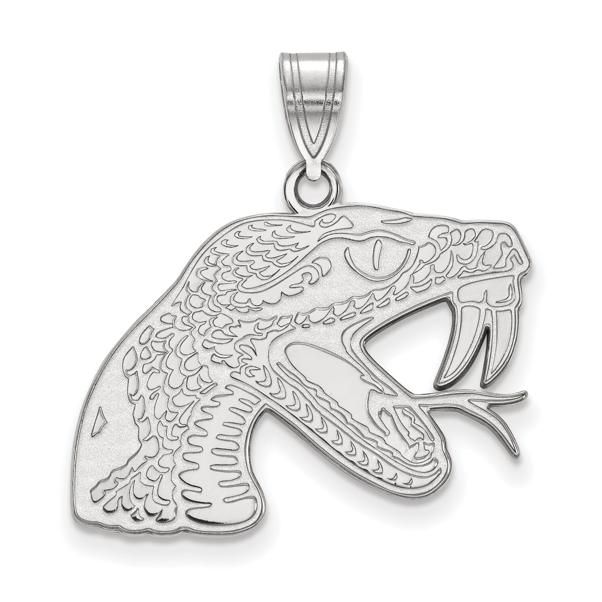 10k White Gold Official Licensed Collegiate Florida AM University (FAMU) Large Pendant