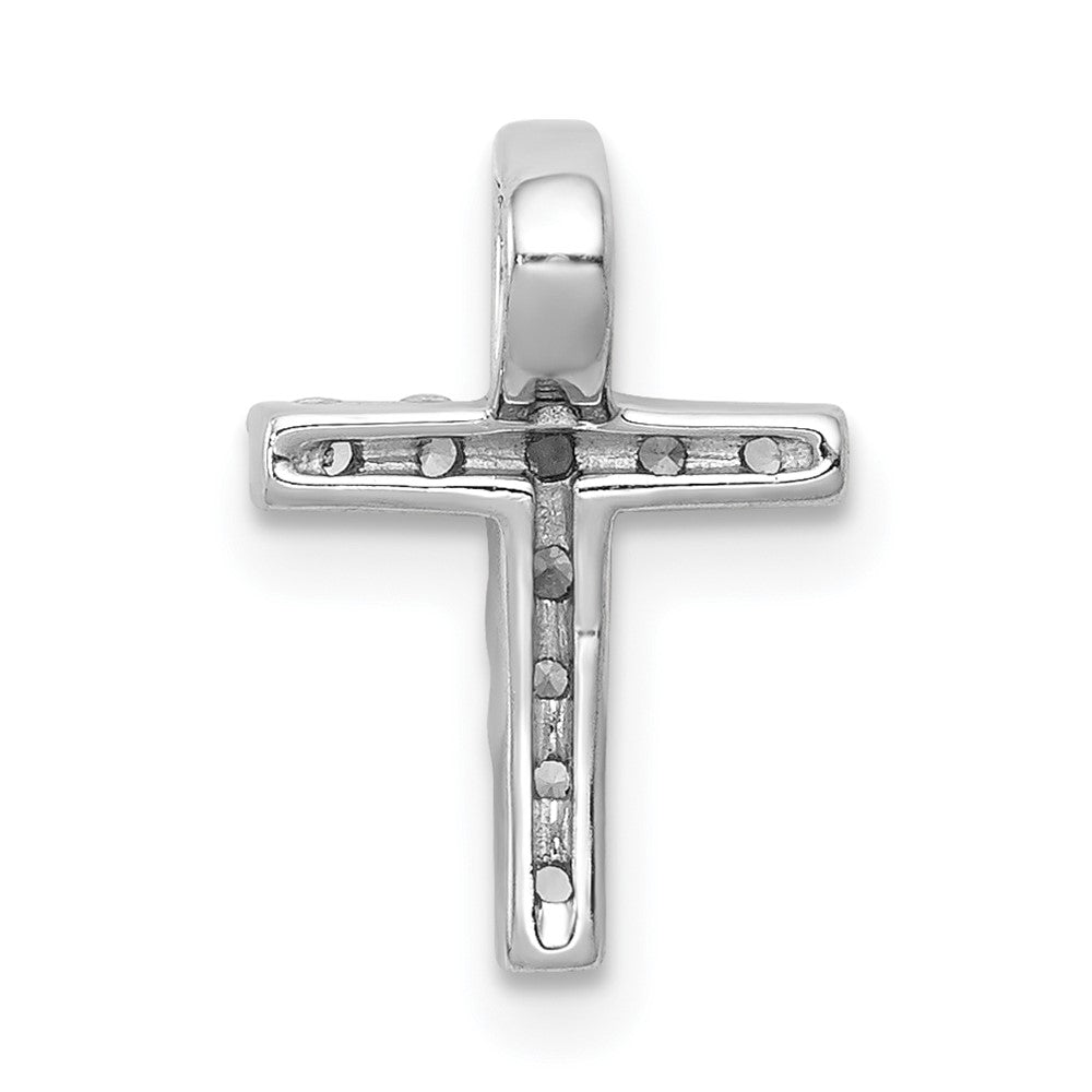 14k White Gold 1/5 carat Lab Grown Diamond VS/SI+ G+ Chain Slide Pendant